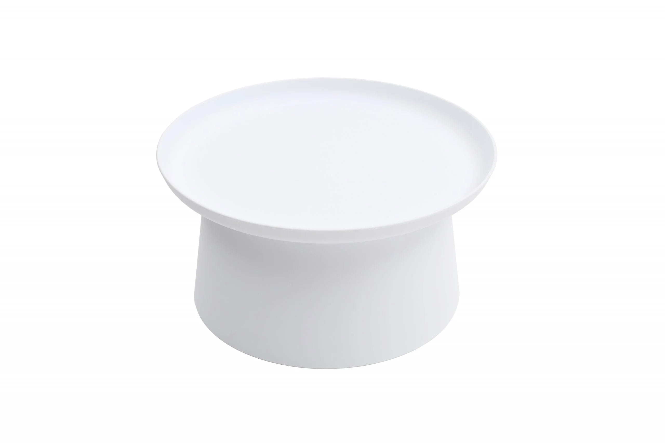 Tavolino IBIZA in polipropilene bianco 70×36 cm