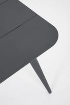 Set salotto JANDIA  in alluminio antracite e fibra intrecciata naturale