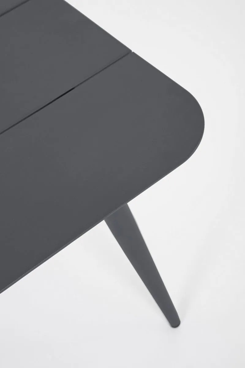 Set salotto JANDIA  in alluminio antracite e fibra intrecciata naturale