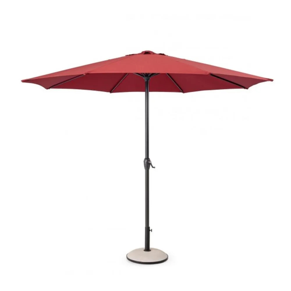 Ombrellone rotondo KALIFE con palo centrale in alluminio e telo Rosso 3m