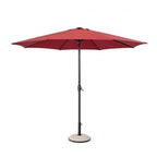 Ombrellone rotondo KALIFE con palo centrale in alluminio e telo Rosso 3m