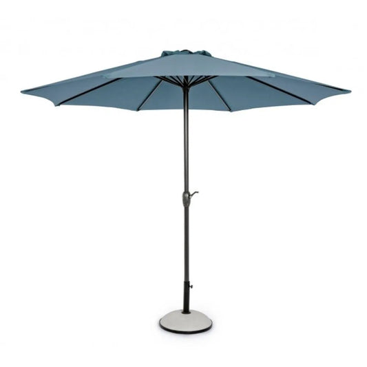 Ombrellone rotondo KALIFE con palo centrale in alluminio e telo Blu 3m