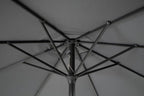 Ombrellone rotondo KALIFE con palo centrale in alluminio e telo Grigio 3m