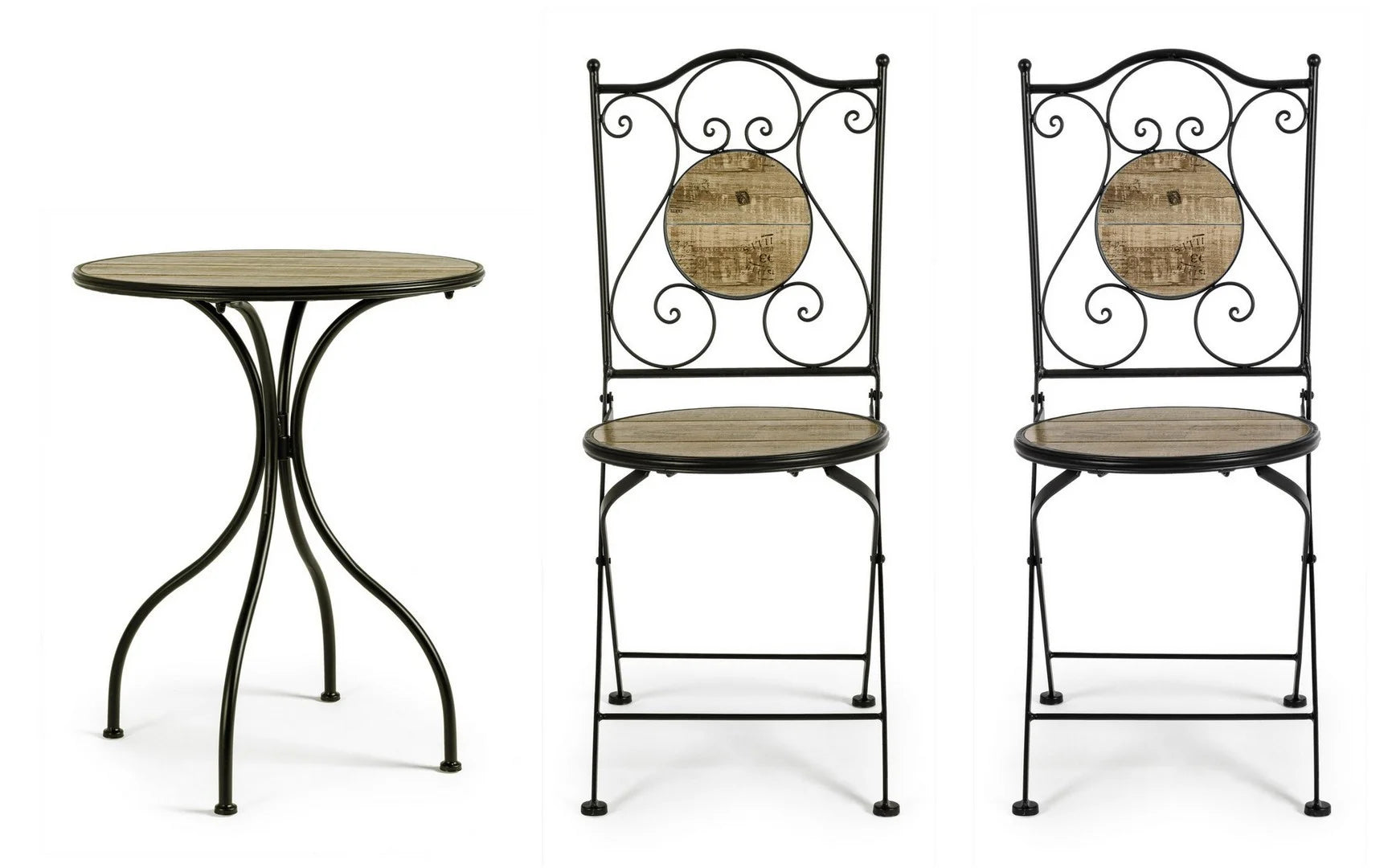 Set KANSAS tavolo e 2 sedie pieghevoli