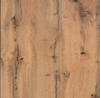 Credenza LAMPEDUSA in legno bianco frassinato, ante finitura rovere rustico, 180×50 cm