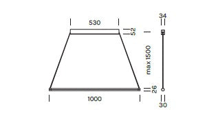 Lampada a sospensione POLY LINEAR Art. 9346