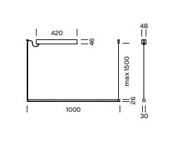 Lampada a sospensione POLY LINEAR Art. 9335