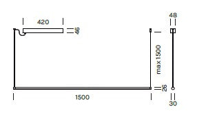 Lampada a sospensione POLY LINEAR Art. 9336