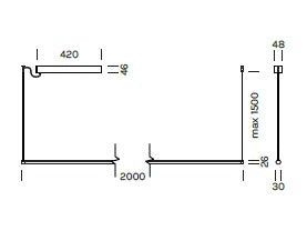 Lampada a sospensione POLY LINEAR Art. 9337