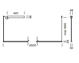 Lampada a sospensione POLY LINEAR Art. 9338