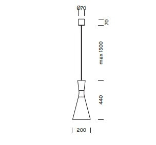Lampada a sospensione LONGUETTE Art. 2050