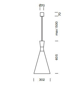 Lampada a sospensione LONGUETTE Art. 2052
