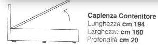Letto contenitore Diamond Plus