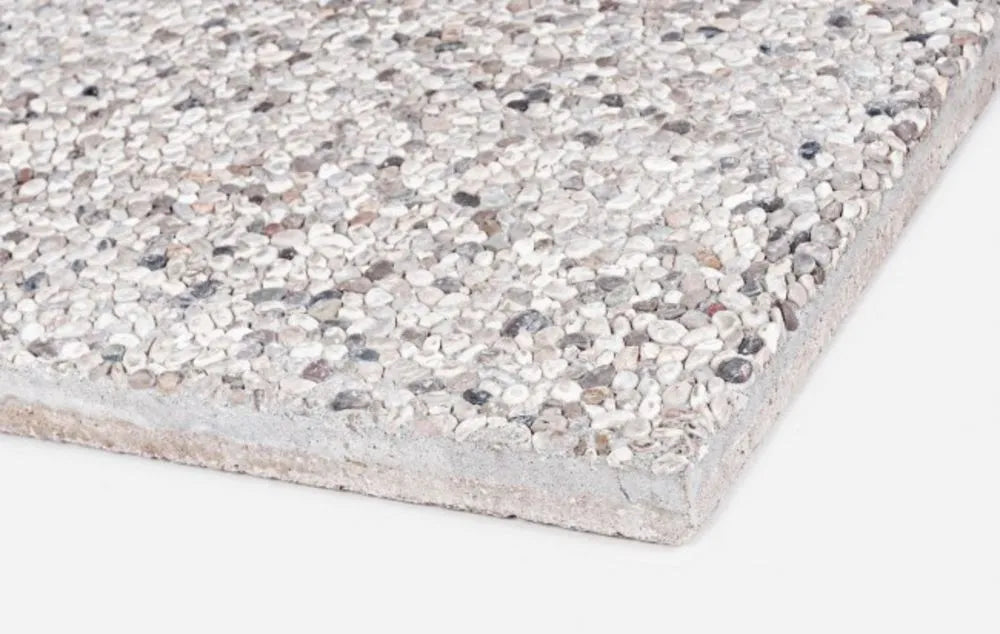Set di 4 marmette per ombrellone in cemento e ghiaino 50×50