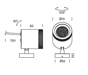 Lampada da terra outdoor MAXI DOT SPOT Art. 117