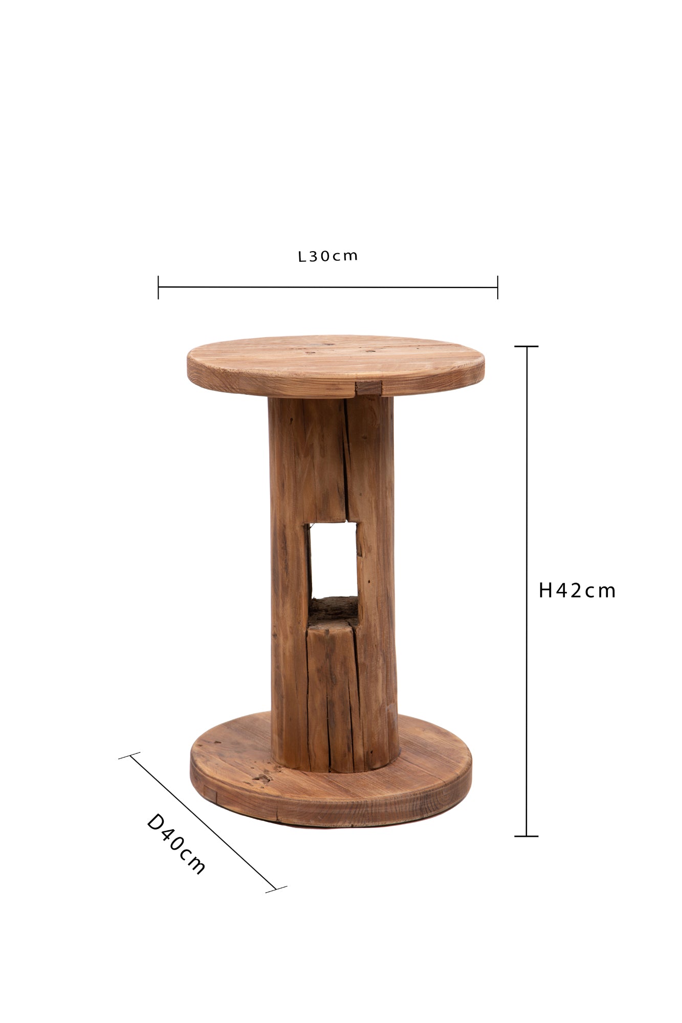 ALZATA/TAVOLO LEGNO 30XH.42 CM