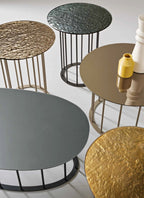 Tavolino MUTE - Top vetro martellato