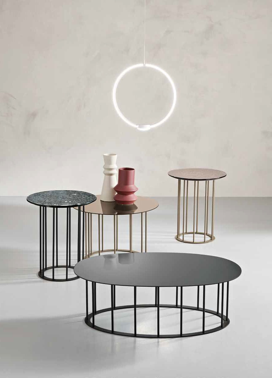 Tavolino MUTE - Top vetro martellato