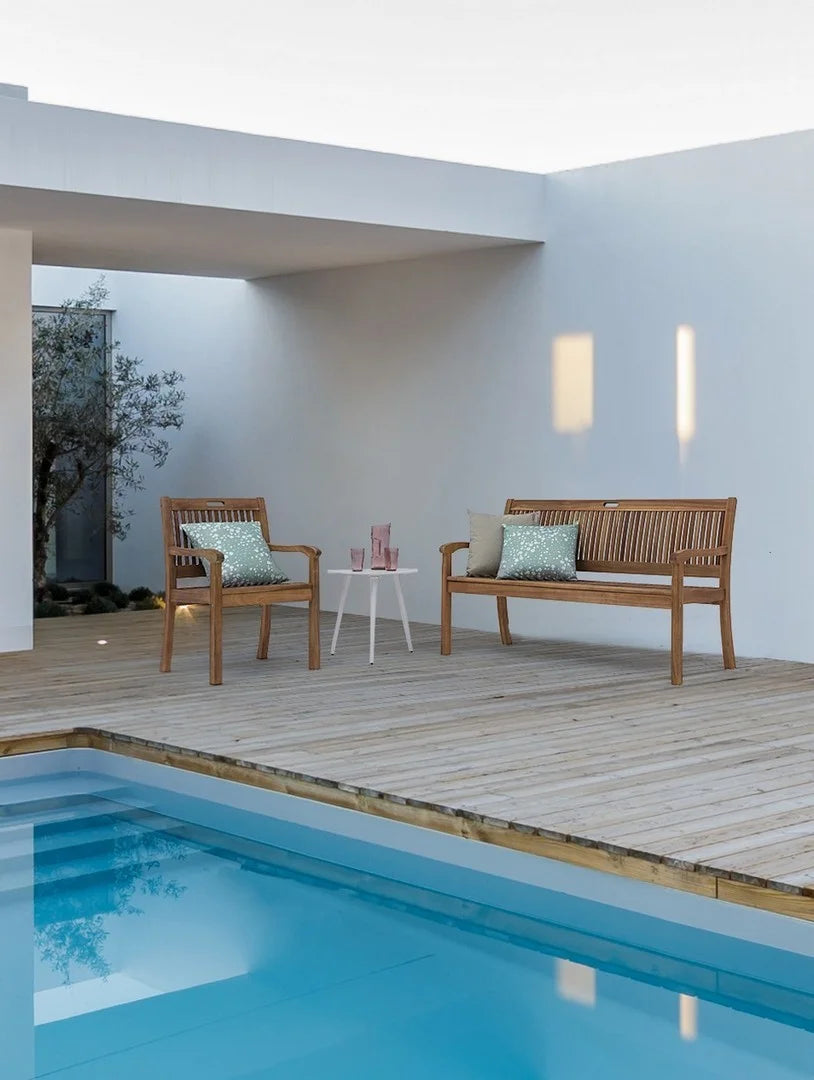 Panchina NOEMI in legno d’acacia 120 cm