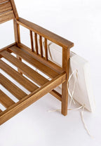 Set salotto NOEMI in legno d’acacia con cuscini