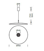 Lampada a sospensione OVERFLY PLUS Art. 3432