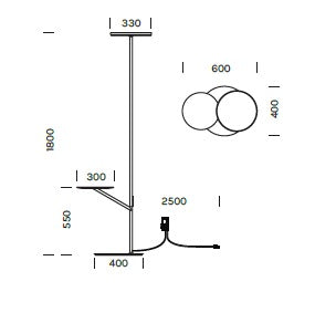 Lampada da terra OVERFLY PT Art. 3454
