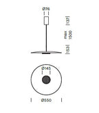 Lampada a sospensione OVERFLY PLUS Art. 3430