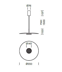 Lampada a sospensione OVERFLY PLUS Art. 3430
