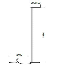 Lampada da terra PLORIT PT Art. 8925