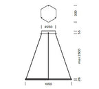 Lampada a sospensione POLY ESAGONO Art.9617