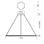 Lampada a sospensione POLY ESAGONO Art.9618