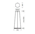 Lampada a sospensione POLY ESAGONO Art.9610