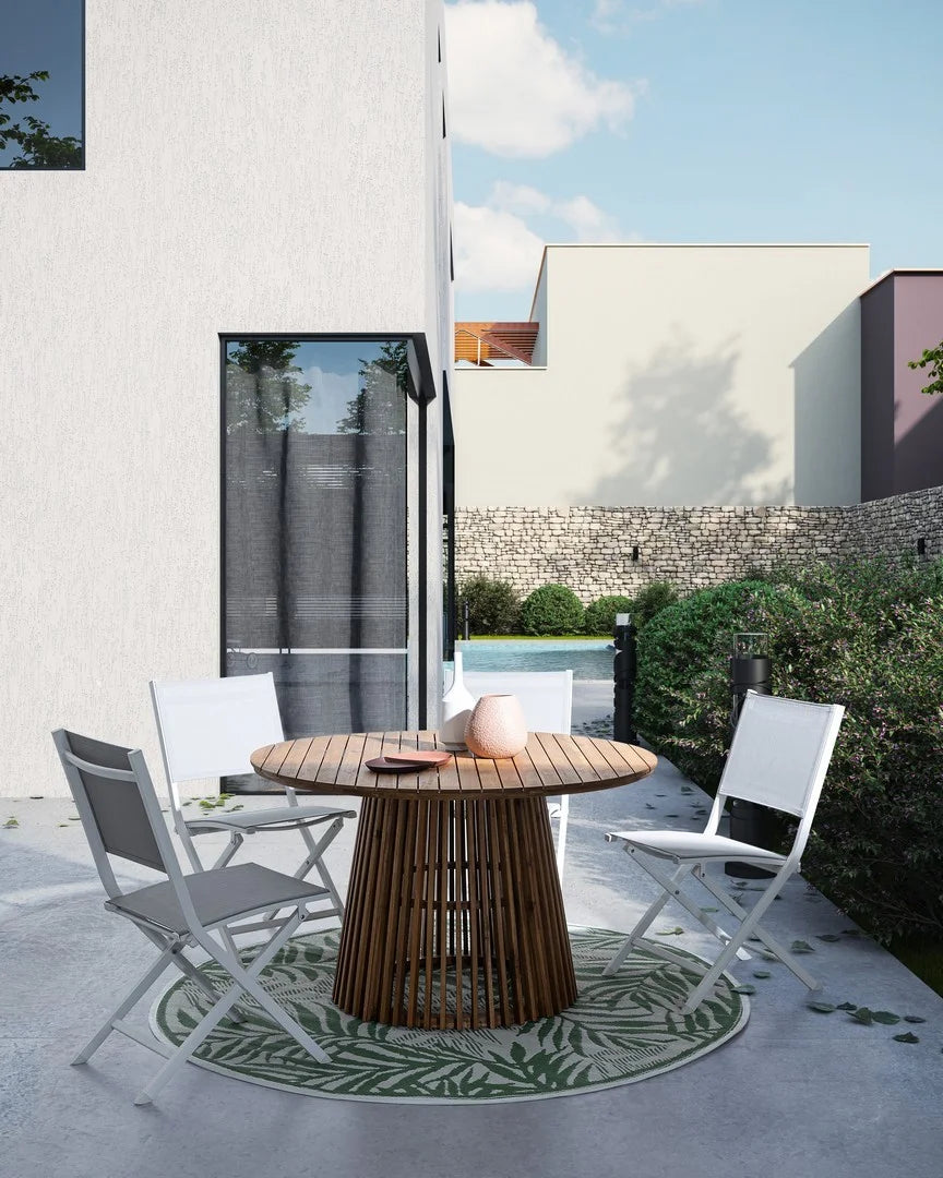 Tavolo rotondo RODANO in legno di acacia Ø 120 cm