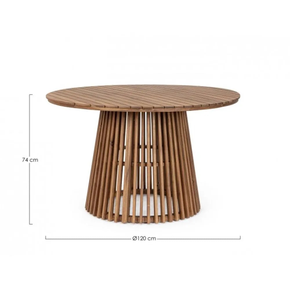 Tavolo rotondo RODANO in legno di acacia Ø 120 cm