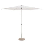Ombrellone da giardino SAMBA con palo centrale in acciaio e telo bianco