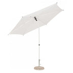 Ombrellone da giardino SAMBA con palo centrale in acciaio e telo bianco