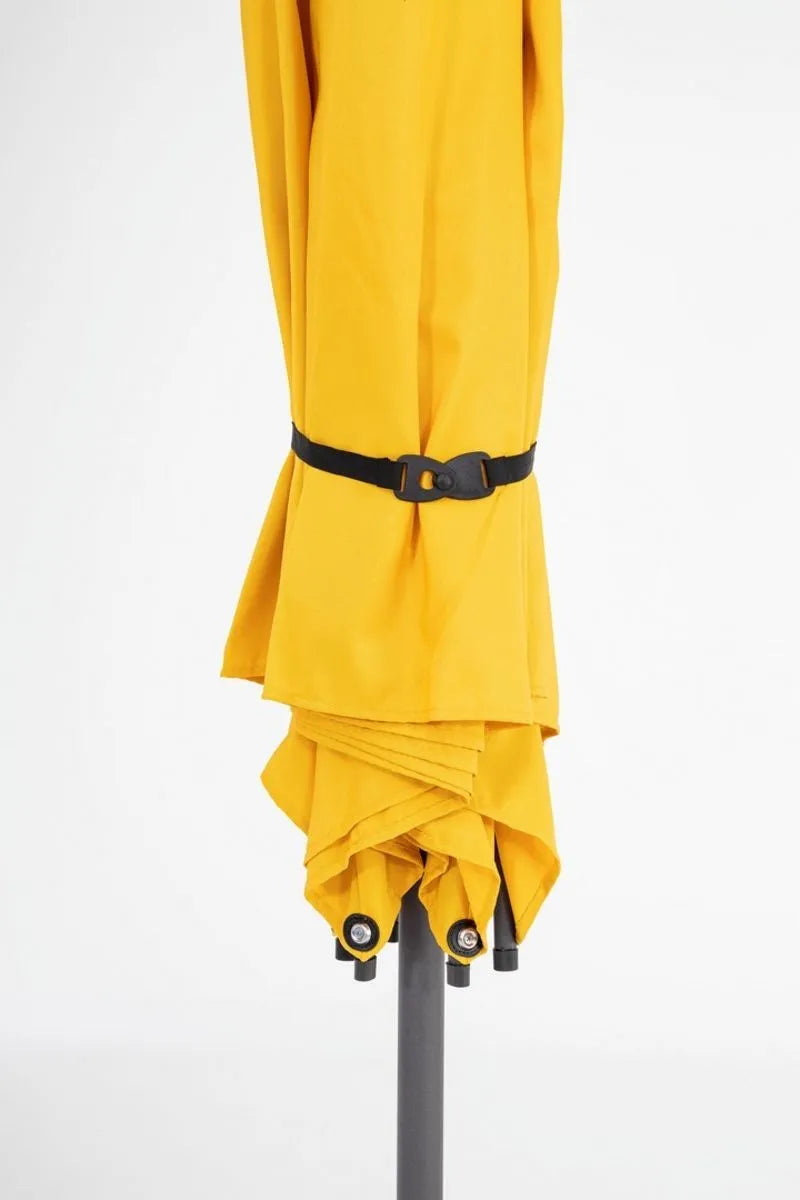 Ombrellone da giardino SAMBA con palo centrale in acciaio e telo giallo