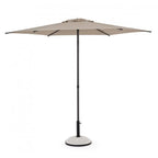 Ombrellone da giardino SAMBA con palo centrale in acciaio e telo Tortora