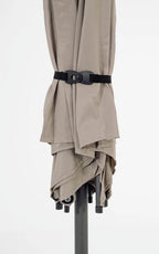 Ombrellone da giardino SAMBA con palo centrale in acciaio e telo Tortora