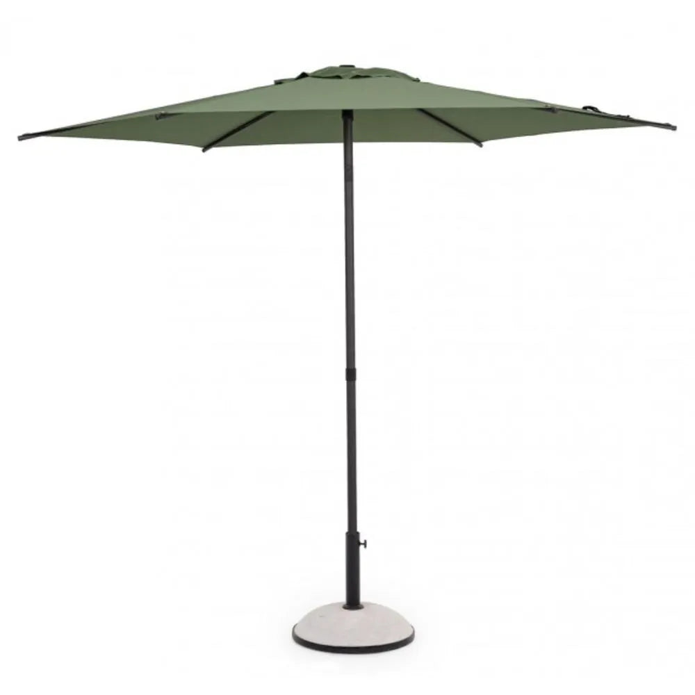 Ombrellone da giardino SAMBA con palo centrale in acciaio e telo Verde