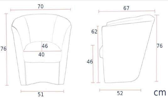 Poltrona Serena in ecopelle