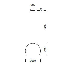Lampada a sospensione SPHERE Art. 8080