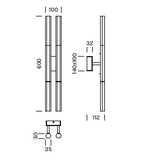 Lampada a parete SHINE PLUMAGE AP Art.9348