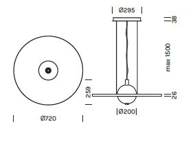 Lampada a sospensione ECLIPSE NUANCE SILENCE Art. 8121