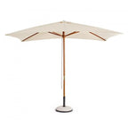 Ombrellone da giardino SYROS in legno e acciaio, telo beige 2×3