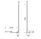 Lampada da terra SLIGHT PT Art. 7551