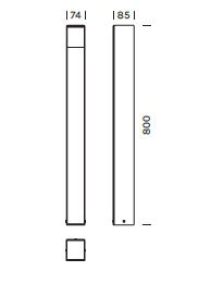 Lampada da terra outdoor SPREAD Art. 921