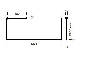 Lampada a sospensione STRAIGHT Art. 1042