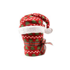 Coperta natalizia con cappello rosso