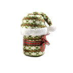 Coperta natalizia con cappello verde